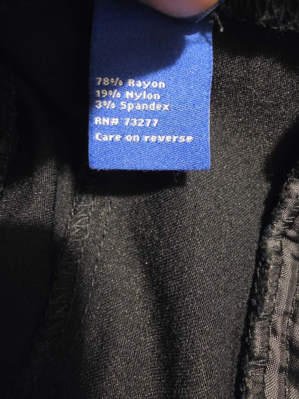 Apt. 9 Black Stretch Pull-On Trousers - Picture 7 of 8